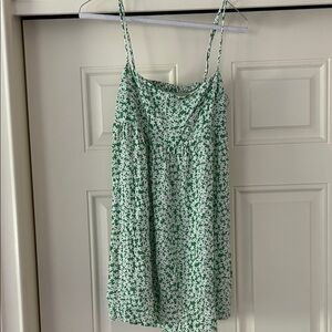 Green Floral Women's Top